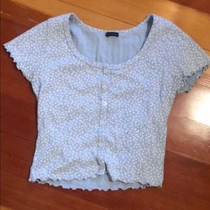 Pretty blue Brandy Melville crop top